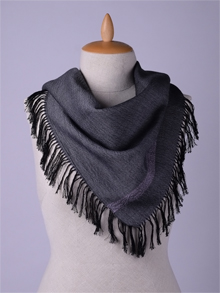 ILLANGO FASHION, HANDWOVEN SCARVES, viscose scarf with eye ornament